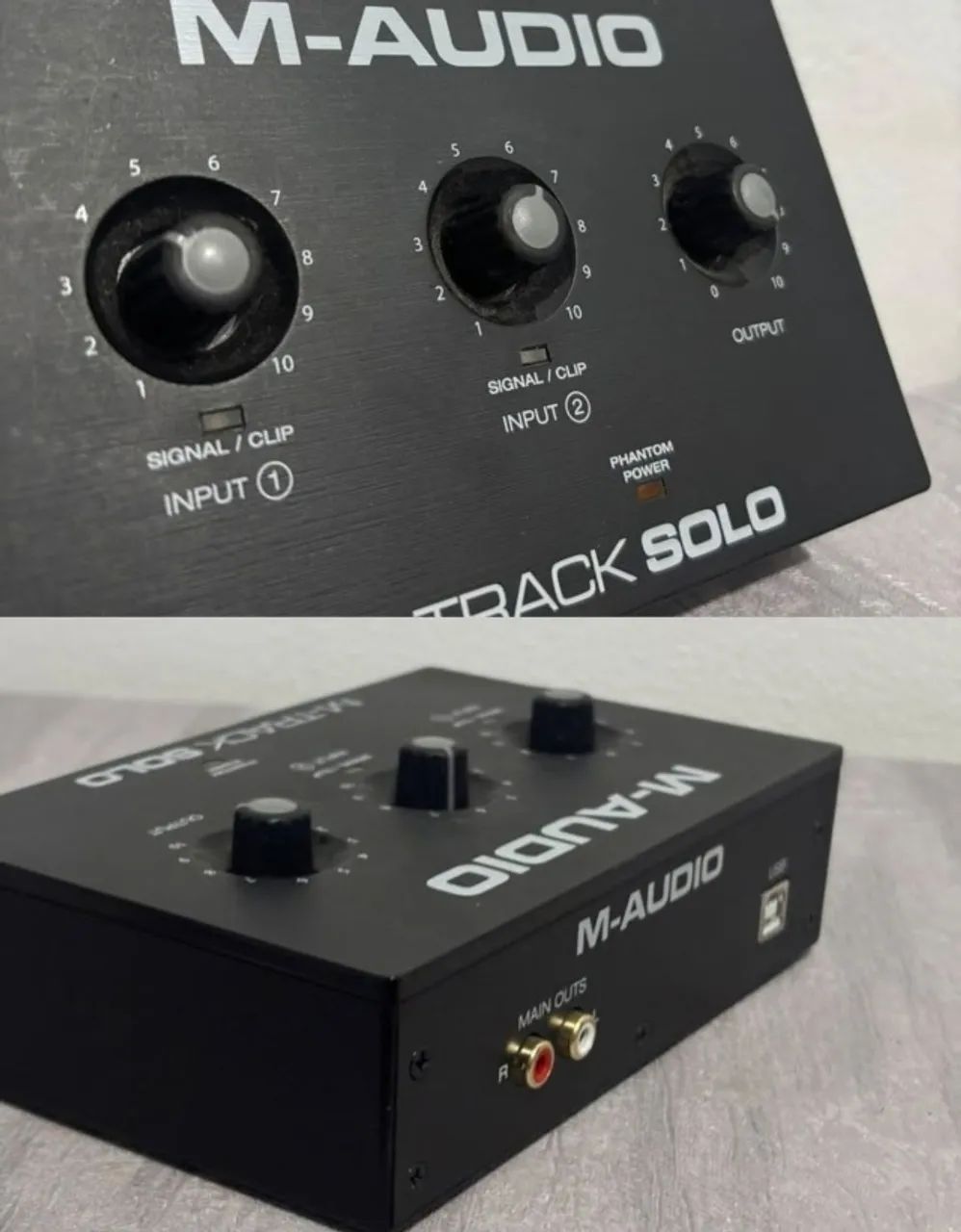 Interface De Áudio M-audio 2 Canais M-track Solo Usb Perfeita