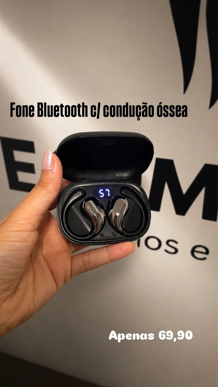 Fone com condução óssea 