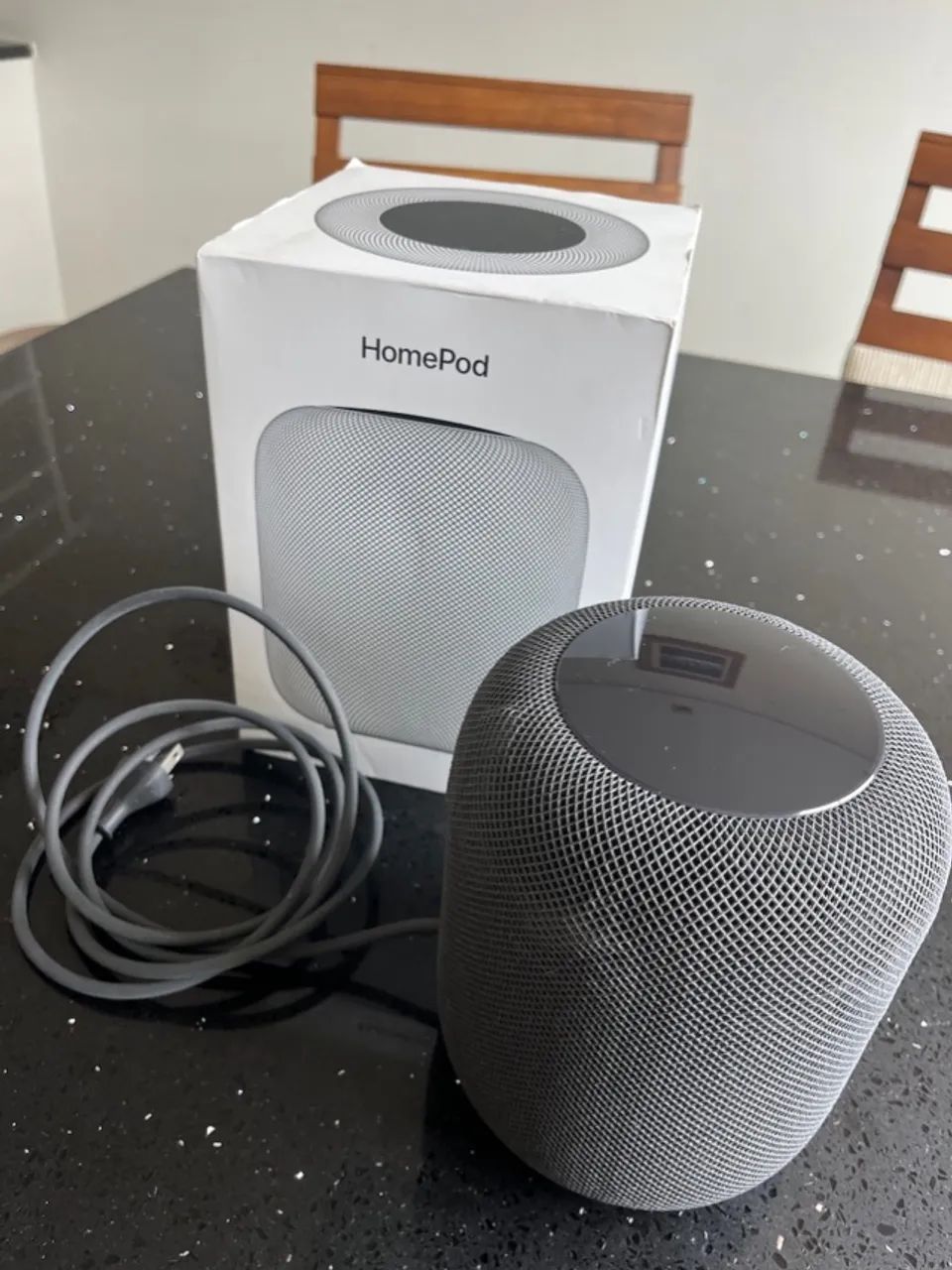 Caixa Som Apple HomePod assistente virtual SIRI - Foto 4