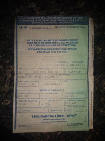 Ford Belina 1980 para peças tem motor - Foto 4