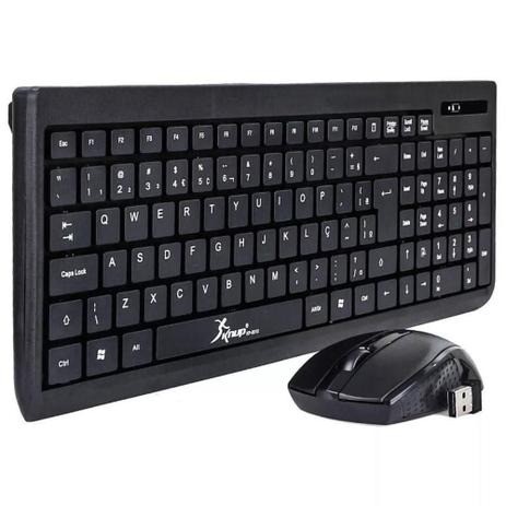 Kit Teclado + Mouse Sem Fio KP-2012 - Knup