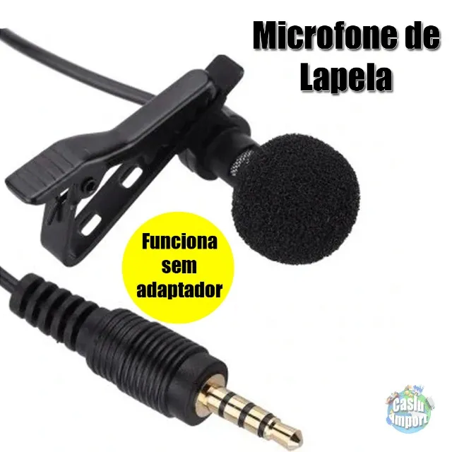Microfone De Lapela Celular Smartphone Youtubers