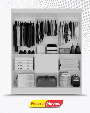 Guarda Roupa 7 Portas 2 Gavetas Mega Oferta Novo - Foto 2