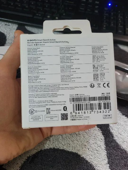 Pulseira Inteligente Xiaomi Smart Band 8 Active Kit Pulseira extra e