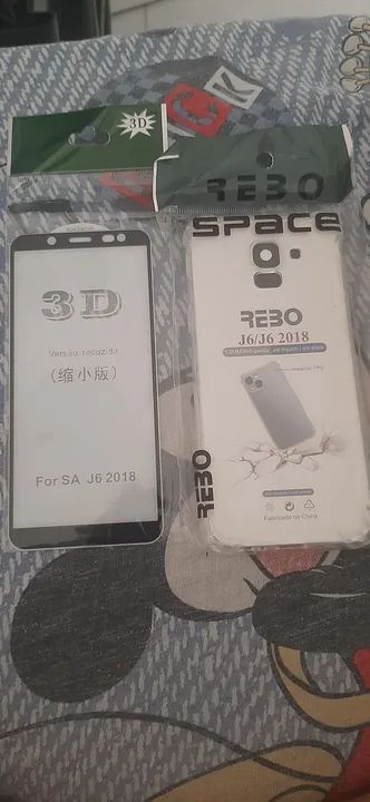 Capa TPU e película 3D para Samsung j6