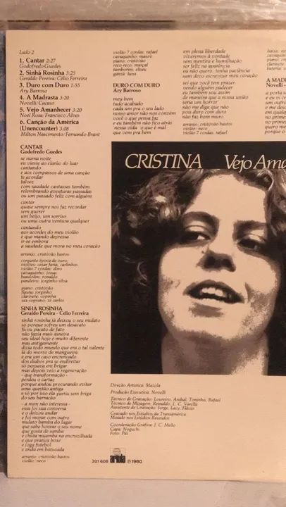 lp cristina - vejo amanhecer - Foto 3
