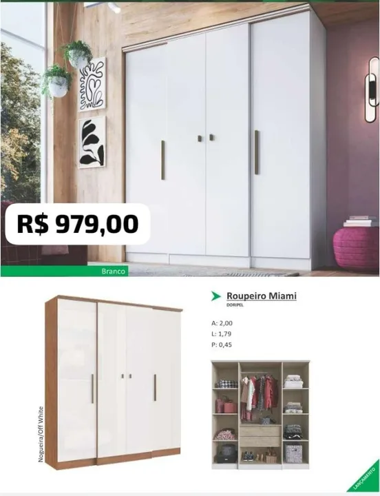 Guarda Roupa Miame