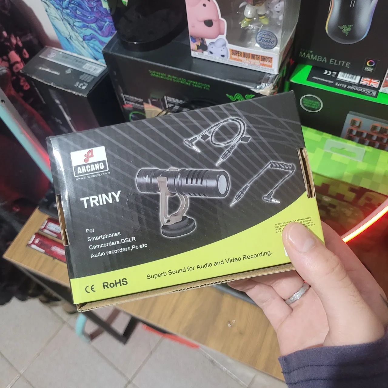 Microfone lapela arcano novo