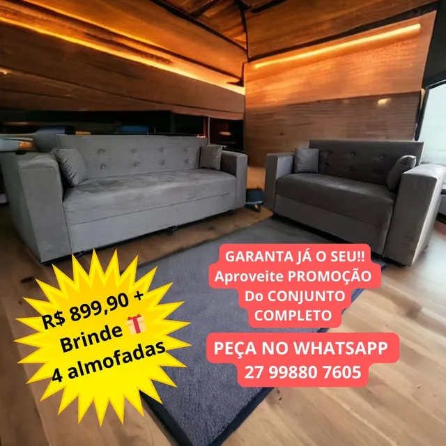 Espetacular Sofá 3/2 lugares Da Fábrica para vc!! Precos especias Apartir de :