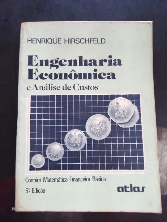 Livro "Engenharia Econômica e Análise de Custos" em excelente estado