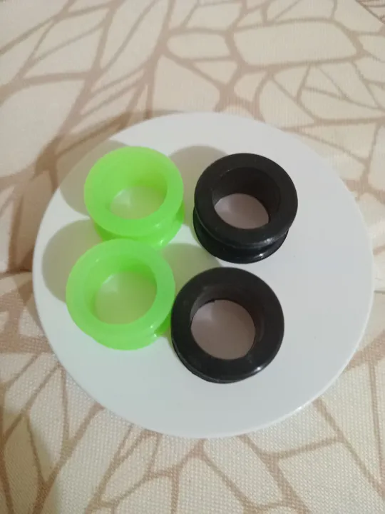 Dois pares de alargadores de silicone 16mm