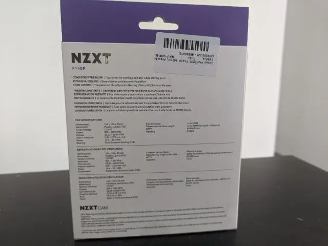 Cooler FAN nzxt F140P, 140mm, Pressão Estática, Preto - Foto 2