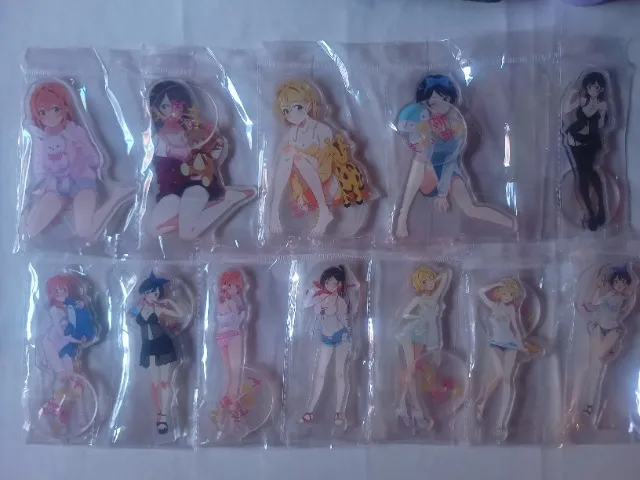 12 Figures Em Acrilico Kanojo Okarishimasu