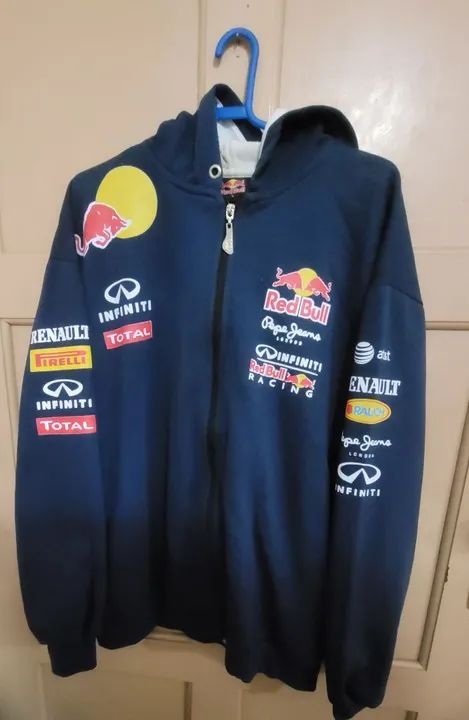 Casaco Jaqueta de Moletom Red Bull Tam G Roupas Jardim