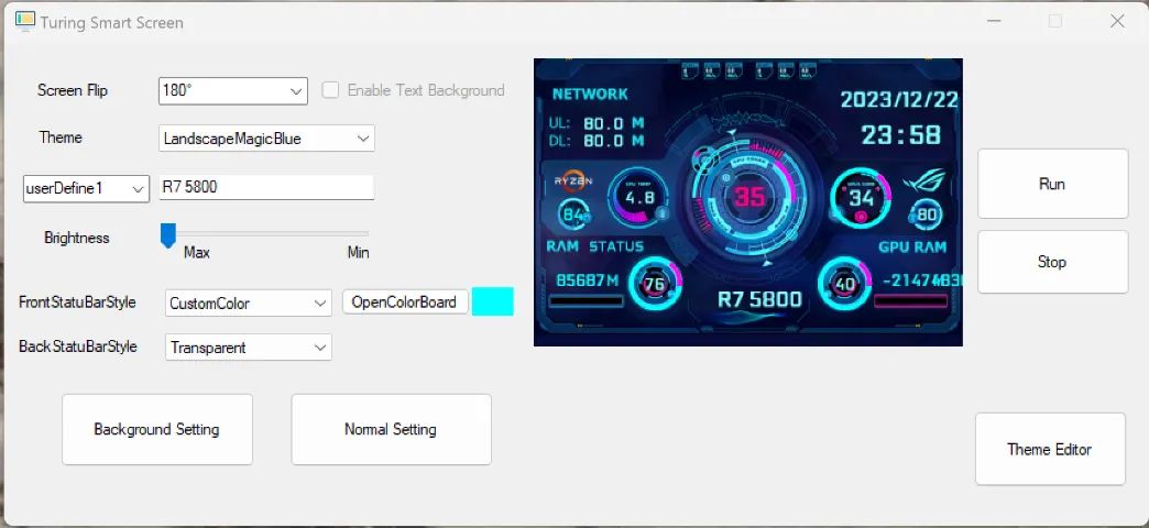Mini Tela Ips Usb De 3,5 Polegadas Pc Monitor de temperatura - Foto 2