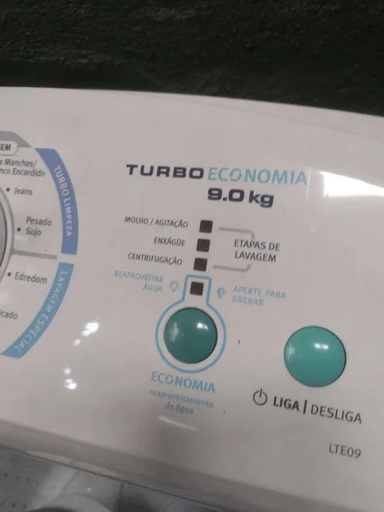 Lava Roupas 9kg Turbo Economia