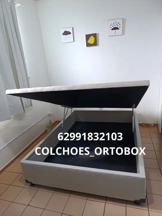 Box Baú Casal inteiro com pistões hidraulicos - Foto 4