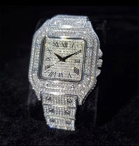 Relógio ice Cartier Cravejado - Foto 2