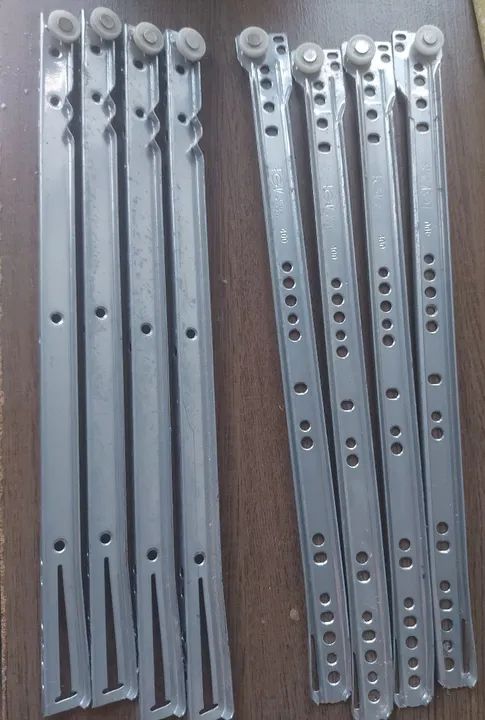 Trilhos para Corrediças de Gaveta 40cm- 4 conjuntos para 4 gavetas.