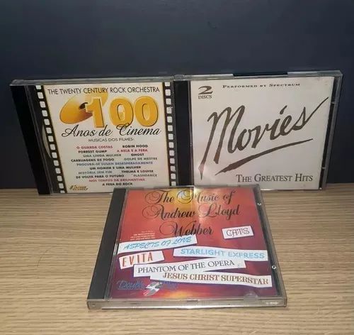 Cd: Musicas De Filmes 3 Volumes - Excelente Estado