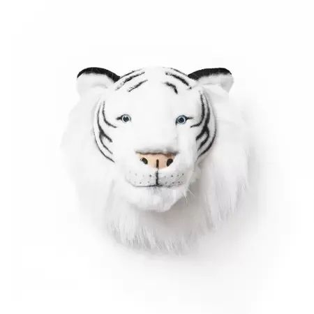 1 Cabeça de Pelúcia de Parede Tigre Branco Albert Wild & Soft - Foto 4