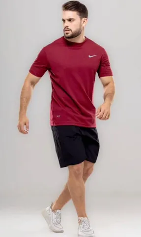 Camisa Dry Fit Com Bermuda Tactel Masculina 6 Peças Short Academia -  Corrida - Esportes - Escorrega o Preço