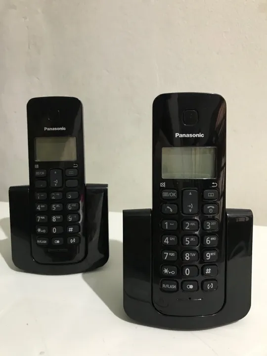 02 Telefones Fixo Sem Fio Panasonic