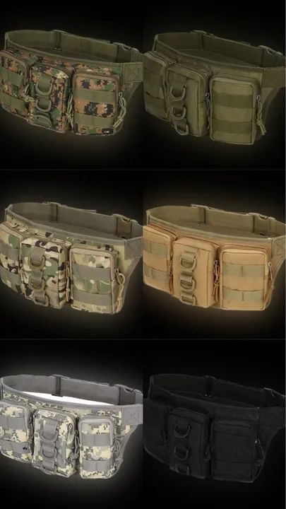 Bolsa/Pochete de Cintura Militar Camuflada - Foto 2