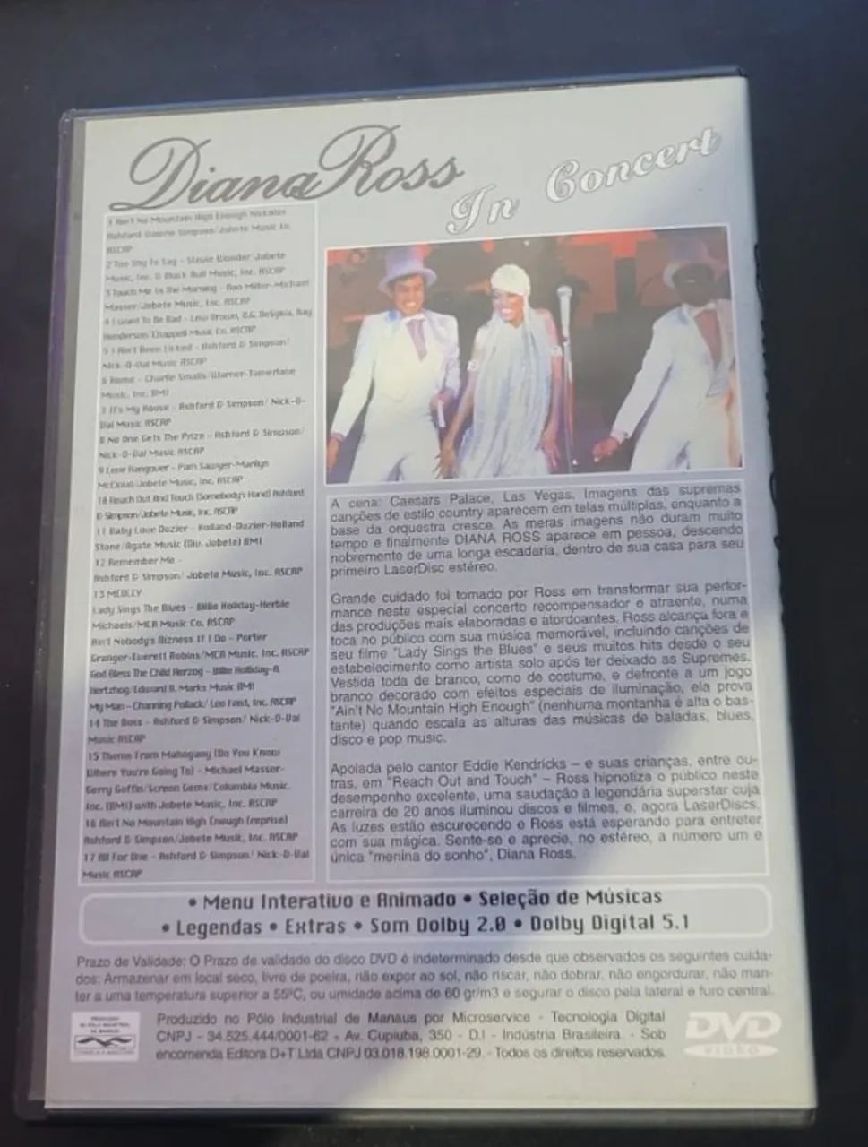 DVD Diana Ross - In Concert - Foto 3