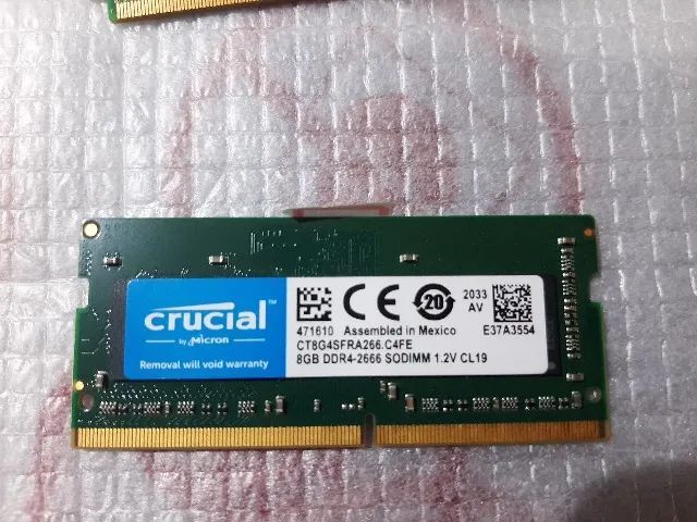 Memoria DDR4 - 16Gb - 2666 original para notebook - 8Gb e 4Gb  - Foto 5