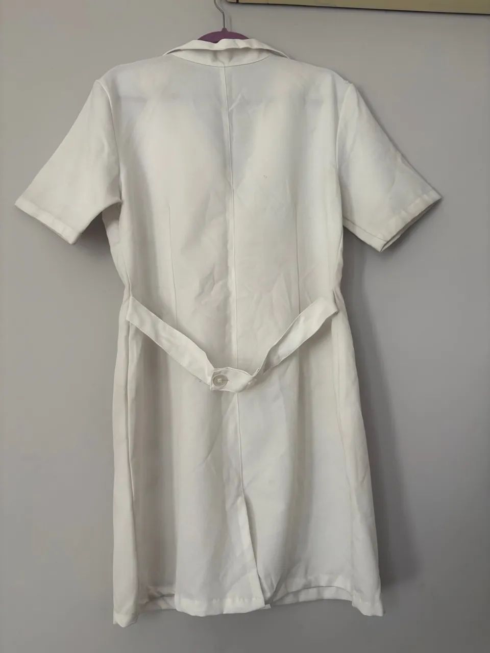 Jaleco branco manga curta, tamanho G - Foto 6