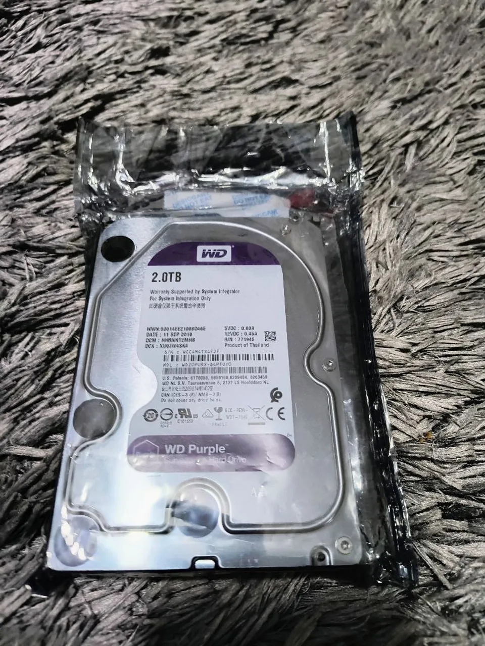 HD WD 2TB Purple Novo - Armazenamento - Fazendinha, Curitiba