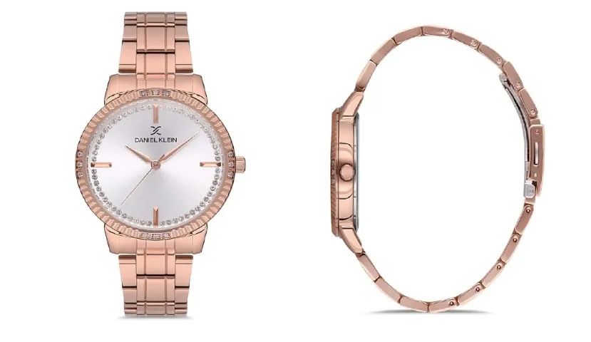 Relógio Analógico Feminino Daniel Klein Premium DK. 1.12530.2 - Rosa Ouro - Foto 2