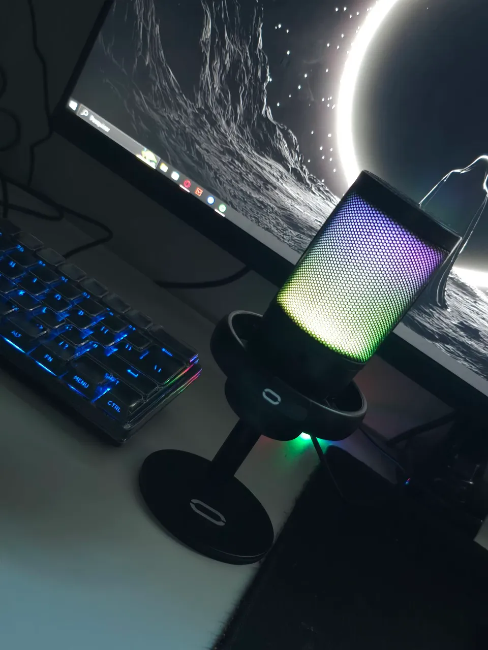 Microfone Gamer RGB Profissional