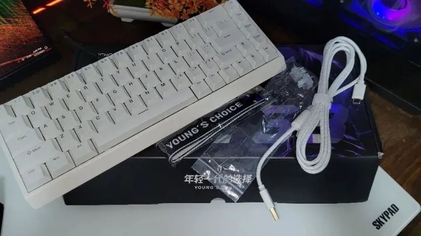 Teclado Magnético MCHOSE ACE68 Switch Blue Ice (NOVO) - Foto 4