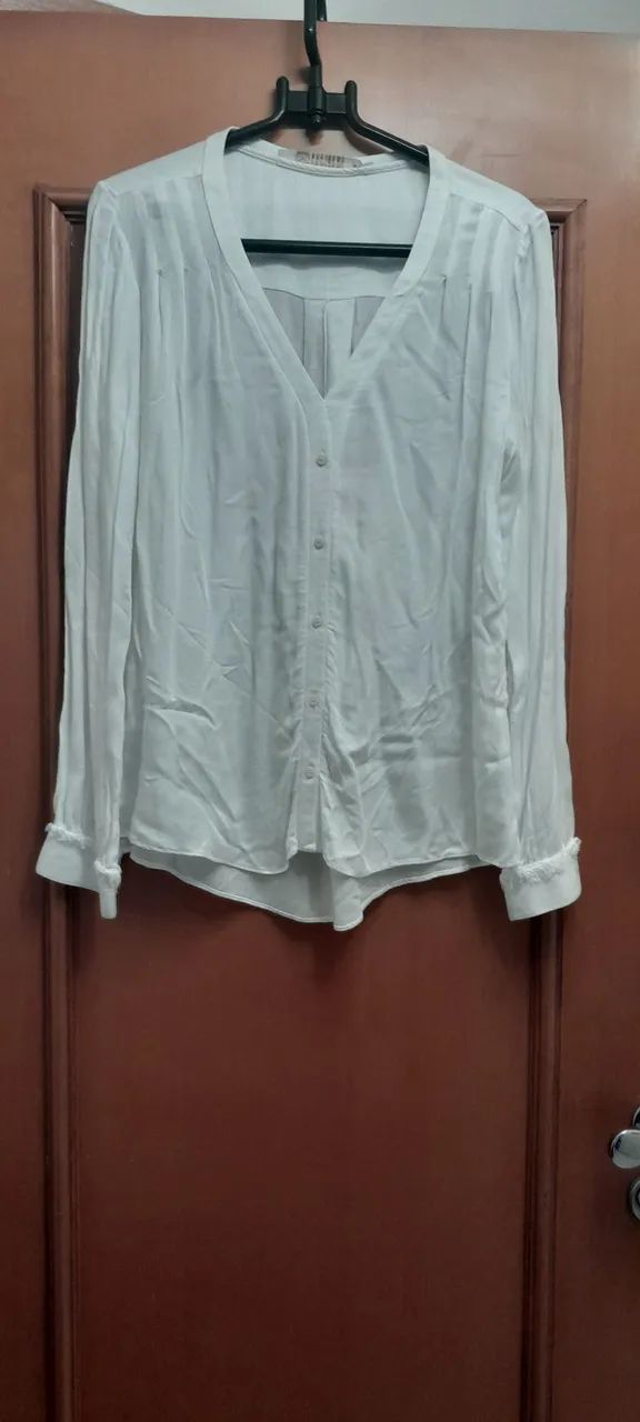 Camisa branca feminina - Foto 2