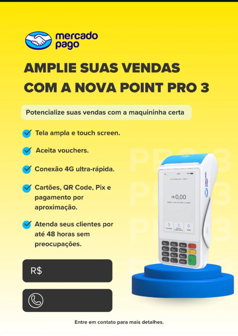 Máquina de Cartão Point Pro 3  - Foto 5