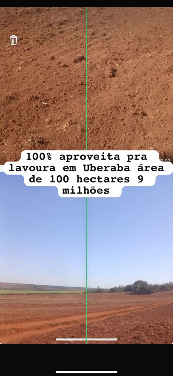 Fazenda em Uberaba 100% aproveita lavoura 