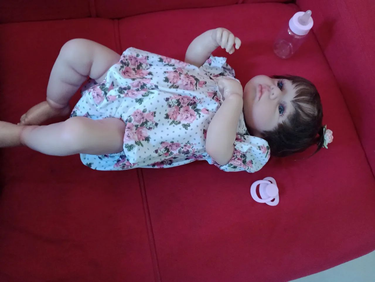 Boneca Reborn Realista corpo de tecido 