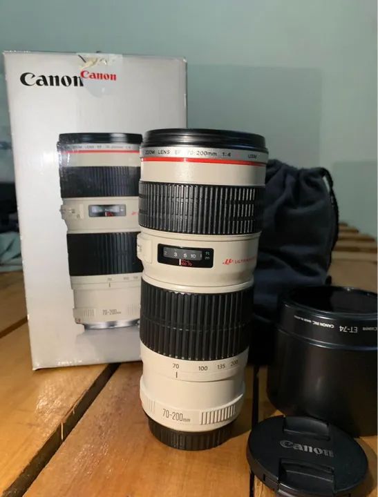 Lente Canon 70/200mm F/4 L usm  - Foto 3