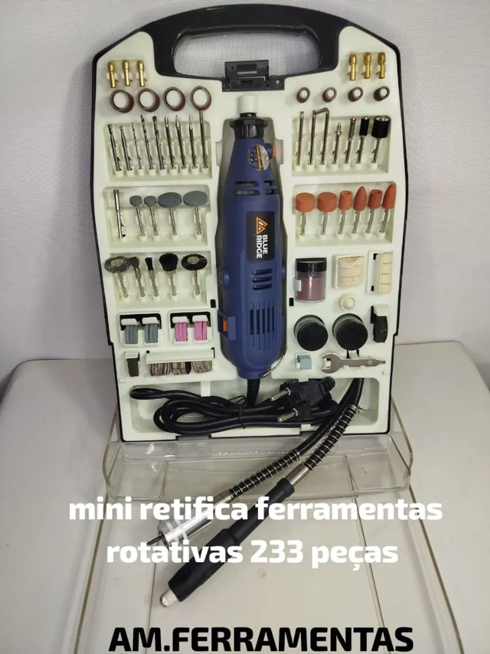 Mini Retífica Ferramentas Rotativas 233 peças