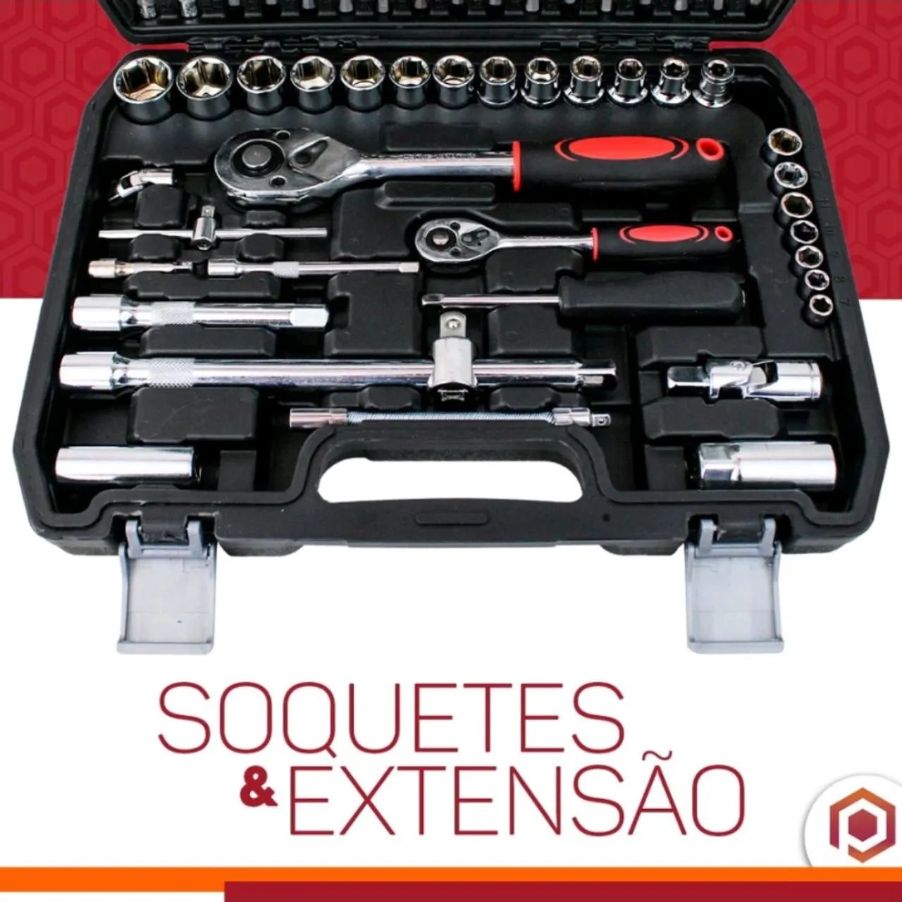 Kit Ferramenta Jogo Soquete Chave Combinada Catraca 78 Peças - Foto 6