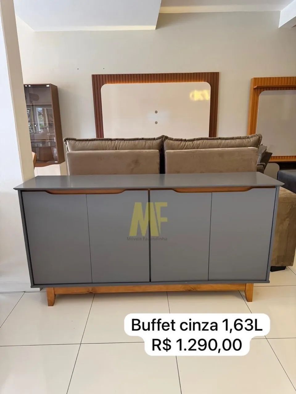 Buffet Cinza 1,60 m - Entregamos