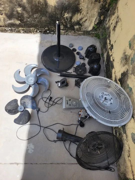 Peças de ventiladores diversos - Lote (leia a descrição)
