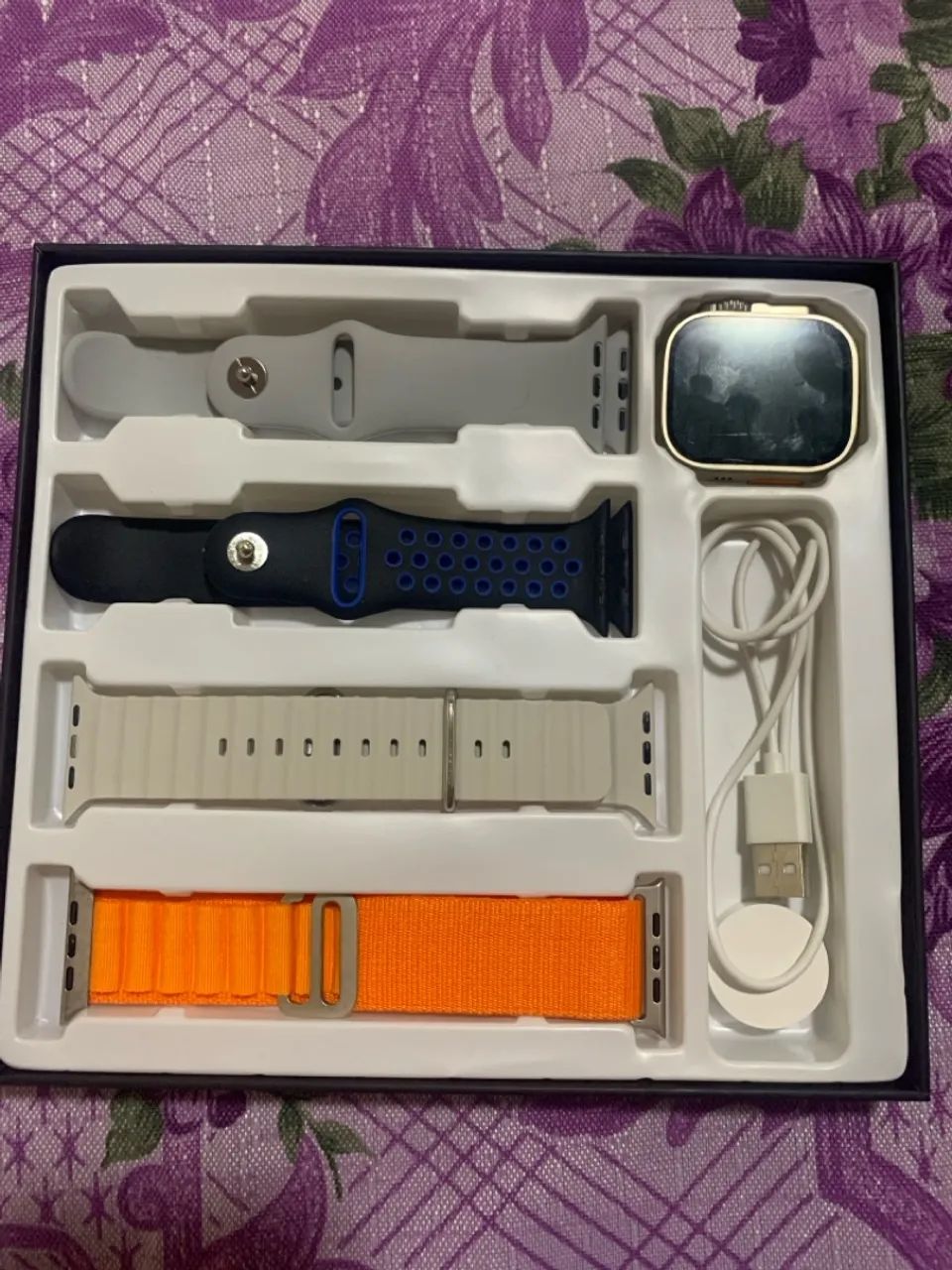 Kit Completo de Pulseiras e Carregador para Smartwatch