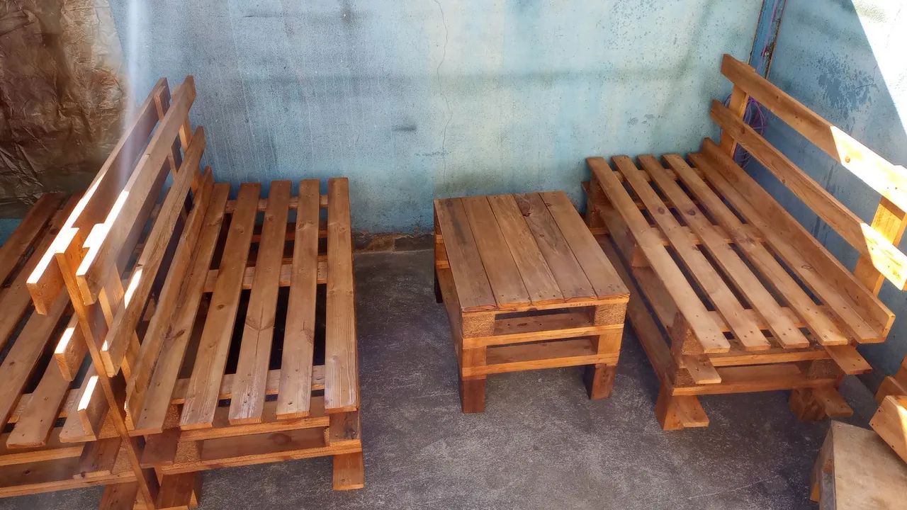 Banco de Pallet Artesanal - Foto 5