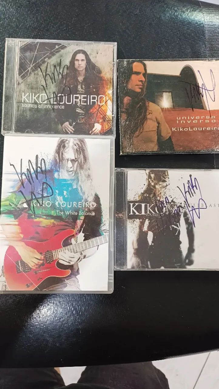 Cds e dvd Kiko Loureiro autografados