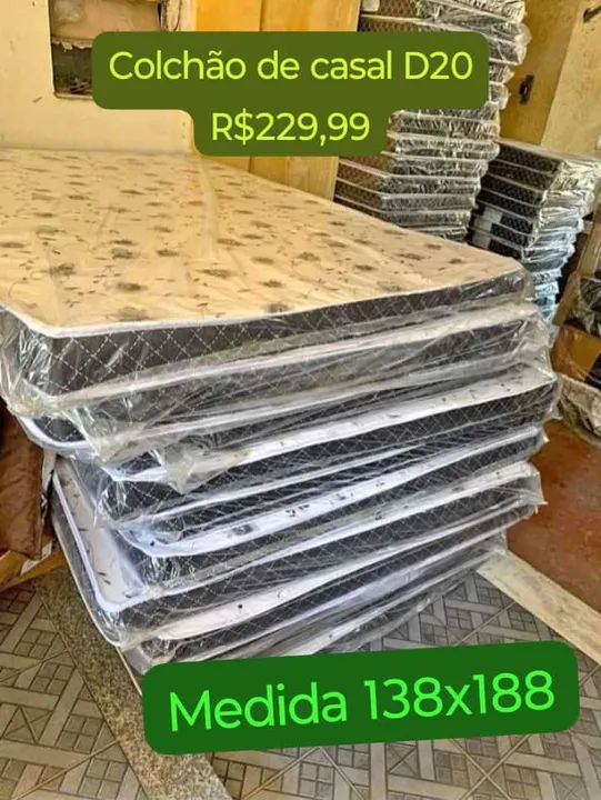 Colchão de Casal D20 - 138x188 - Novo