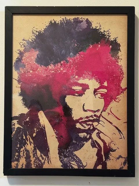 Quadro Jimi Hendrix Colors (Russ) - Urban Arts | Edição Limitada