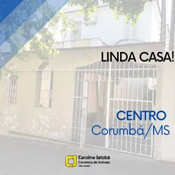 Casa para venda possui 125 metros quadrados com 3 quartos em Centro - Corumbá - MS